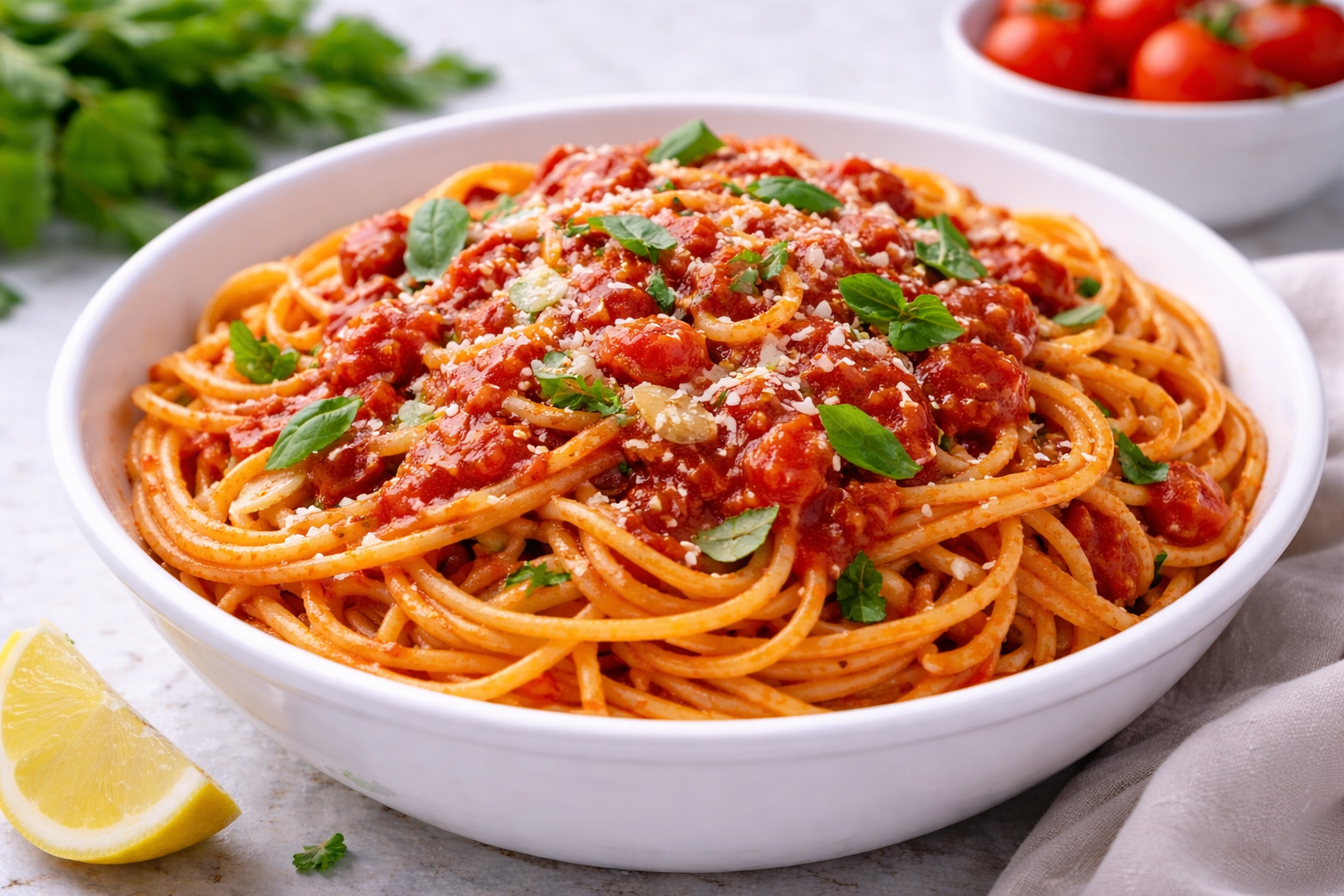 Pasta with Tomato Sauce